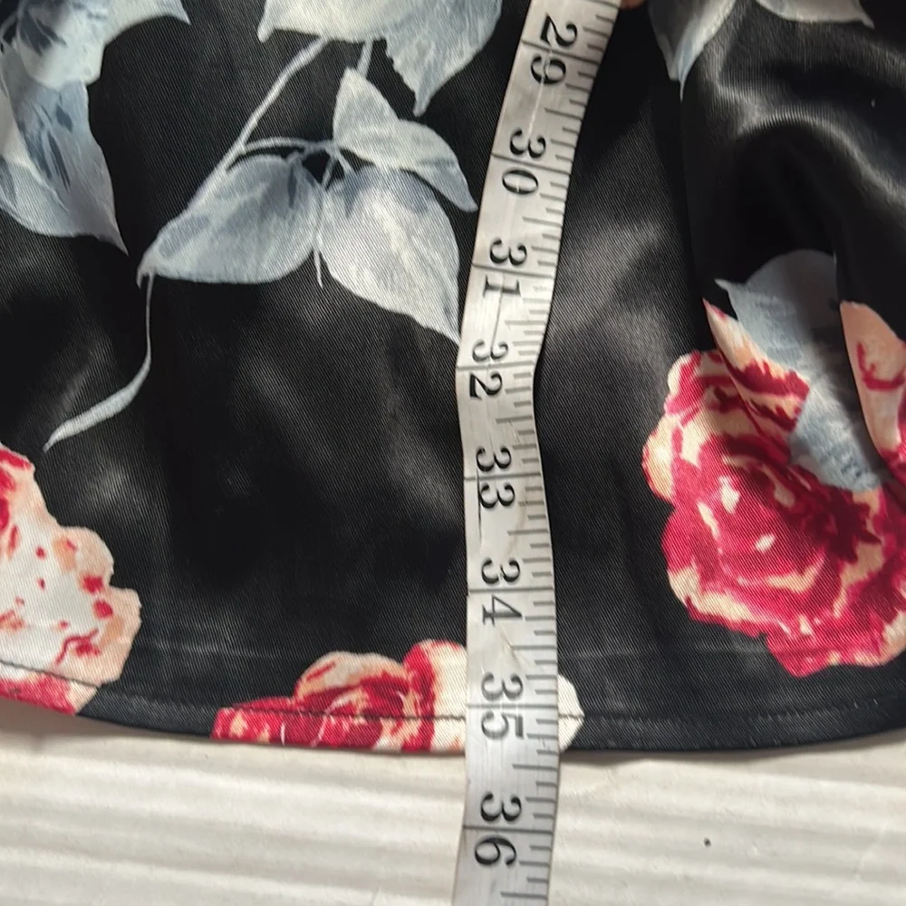 Trixxi Black Multicolor Floral Printed Pleated Dress